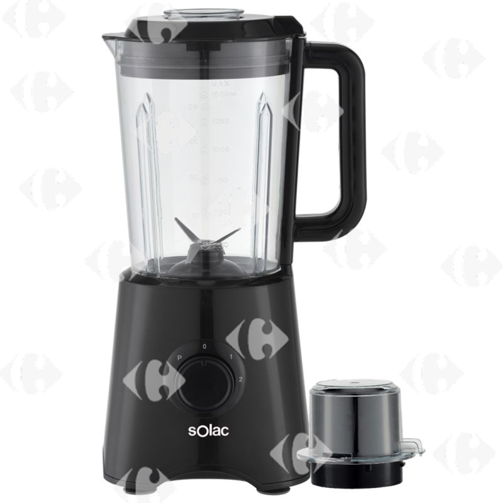 [703338] Blender Fresh Bol Plastique 2 Vitesses Solac 600W 1,5L