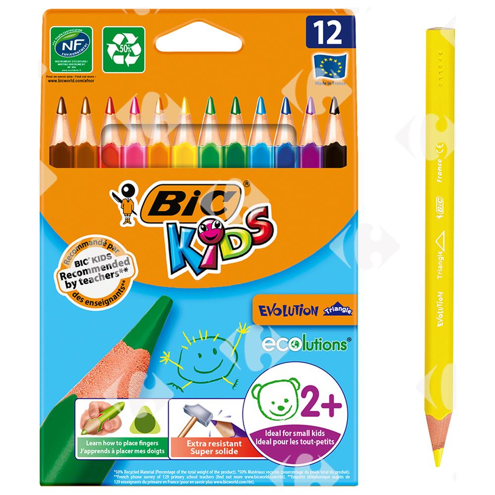[216229] Crayons de Coloriage Evolution Triangle 12 unités