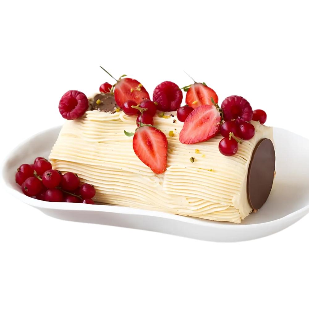 [640806] Bûche Vanille Fruits Rouges 6 personnes