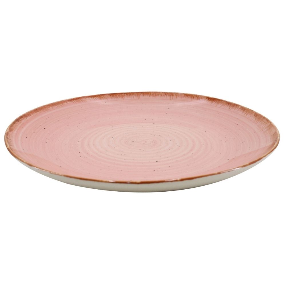 [730436] Assiette Dessert Kasa en Porcelaine Rose Seia 19cm