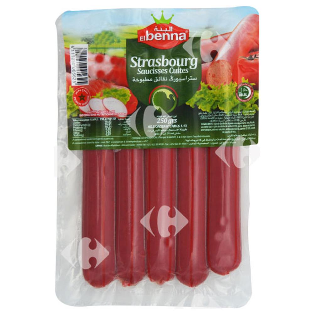 [363577] Saucisses de Strasbourg - Charcuterie - El Benna 250g