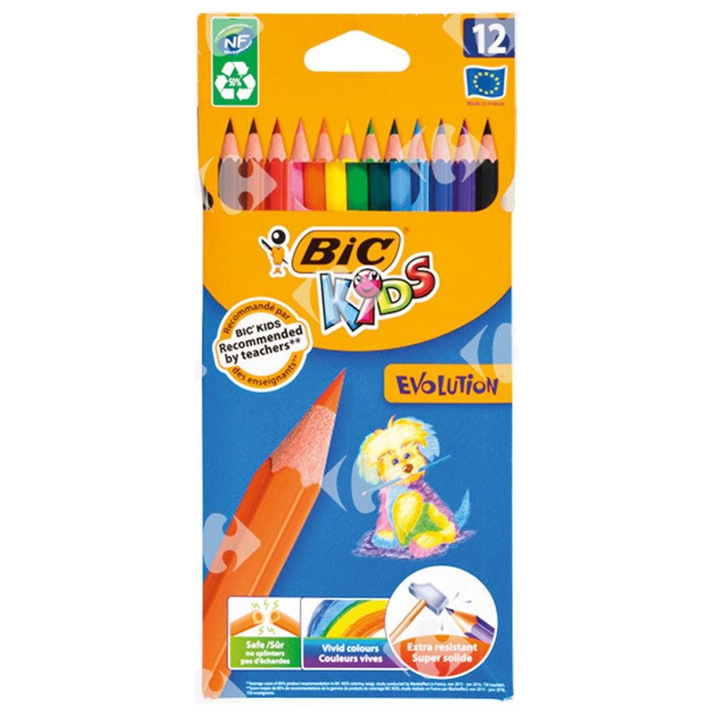 [66576] Crayons de Coloriage Evolution BIC 12 unités