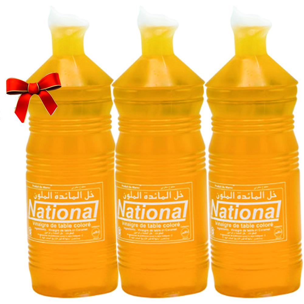 [468376] Lot de 3 Vinaigres Colorés National Star 50cl