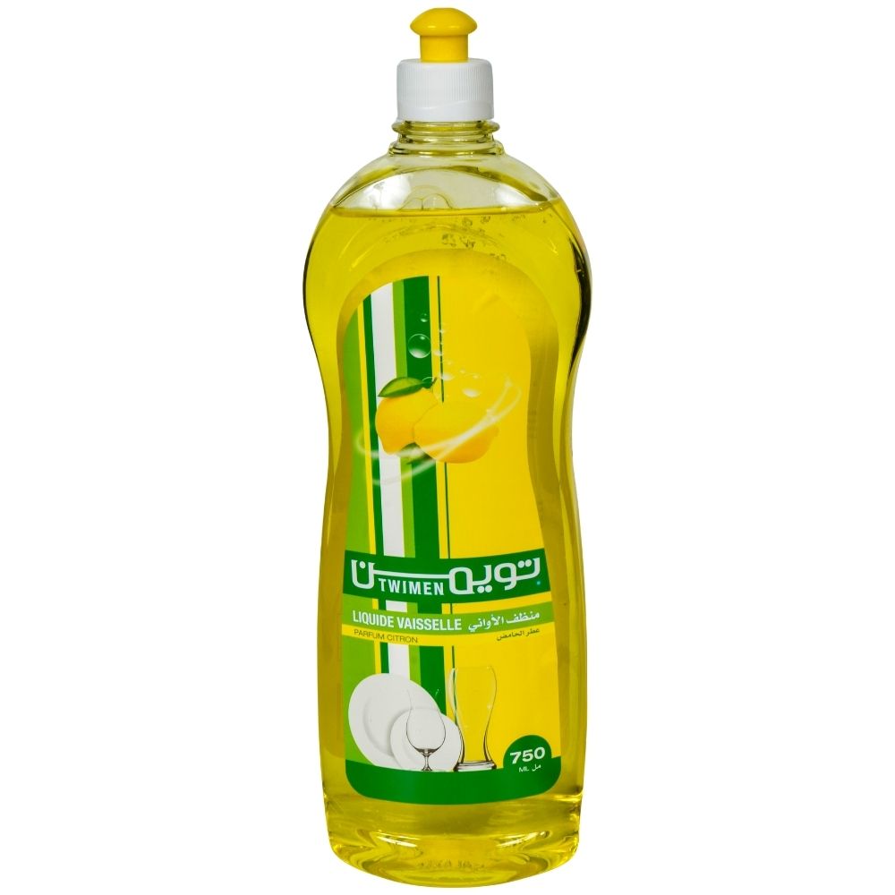 [724365] Liquide Vaisselle Citron Jaune Twimen 750 ml