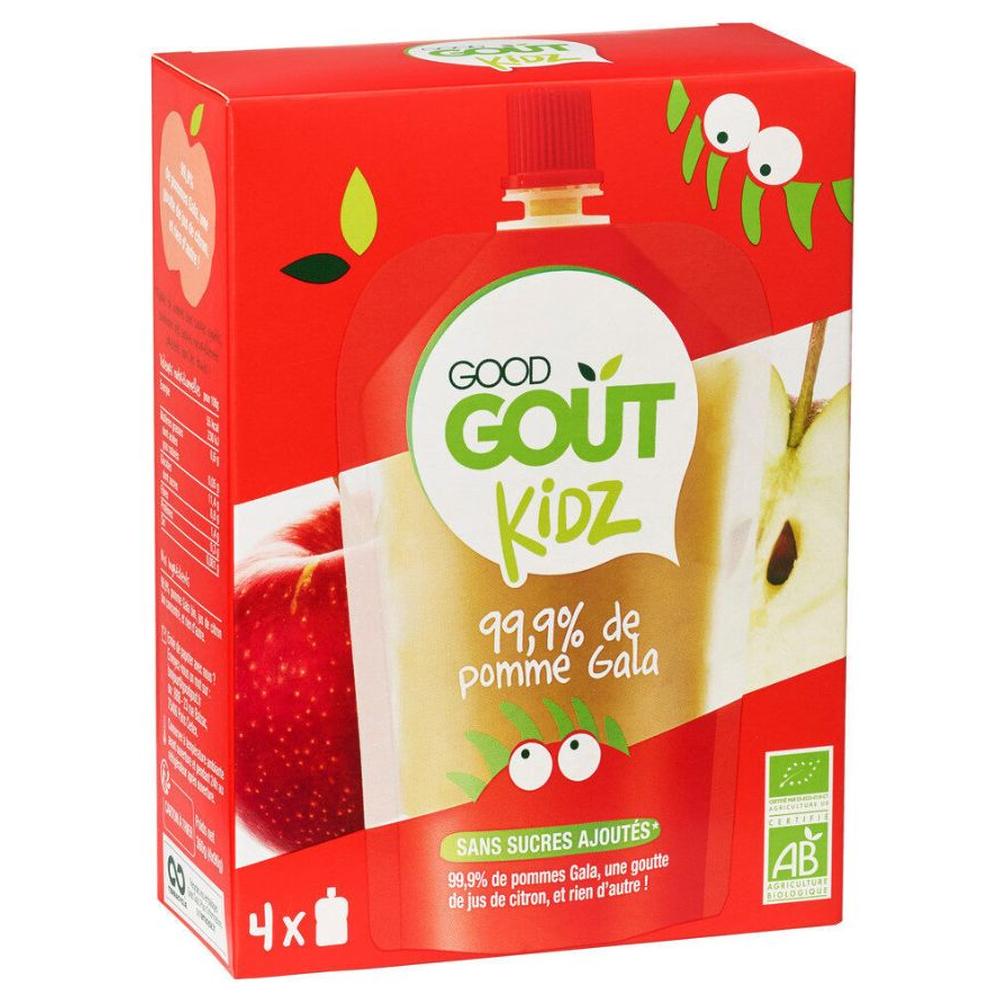 [680103] Gourdes Pomme Good Goût Bio 4 unités 90g