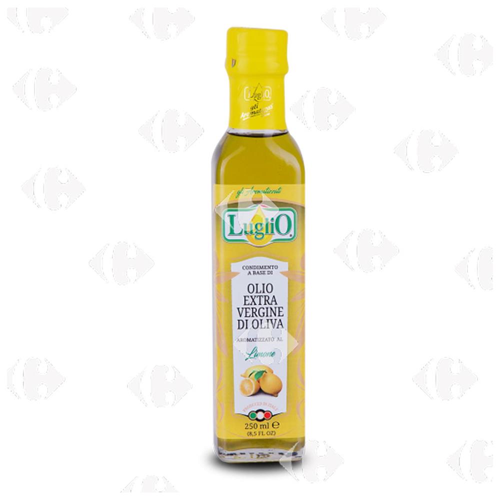 Huile d'Olive Extra Vierge Aromatisée Citron Luglio 250ml.