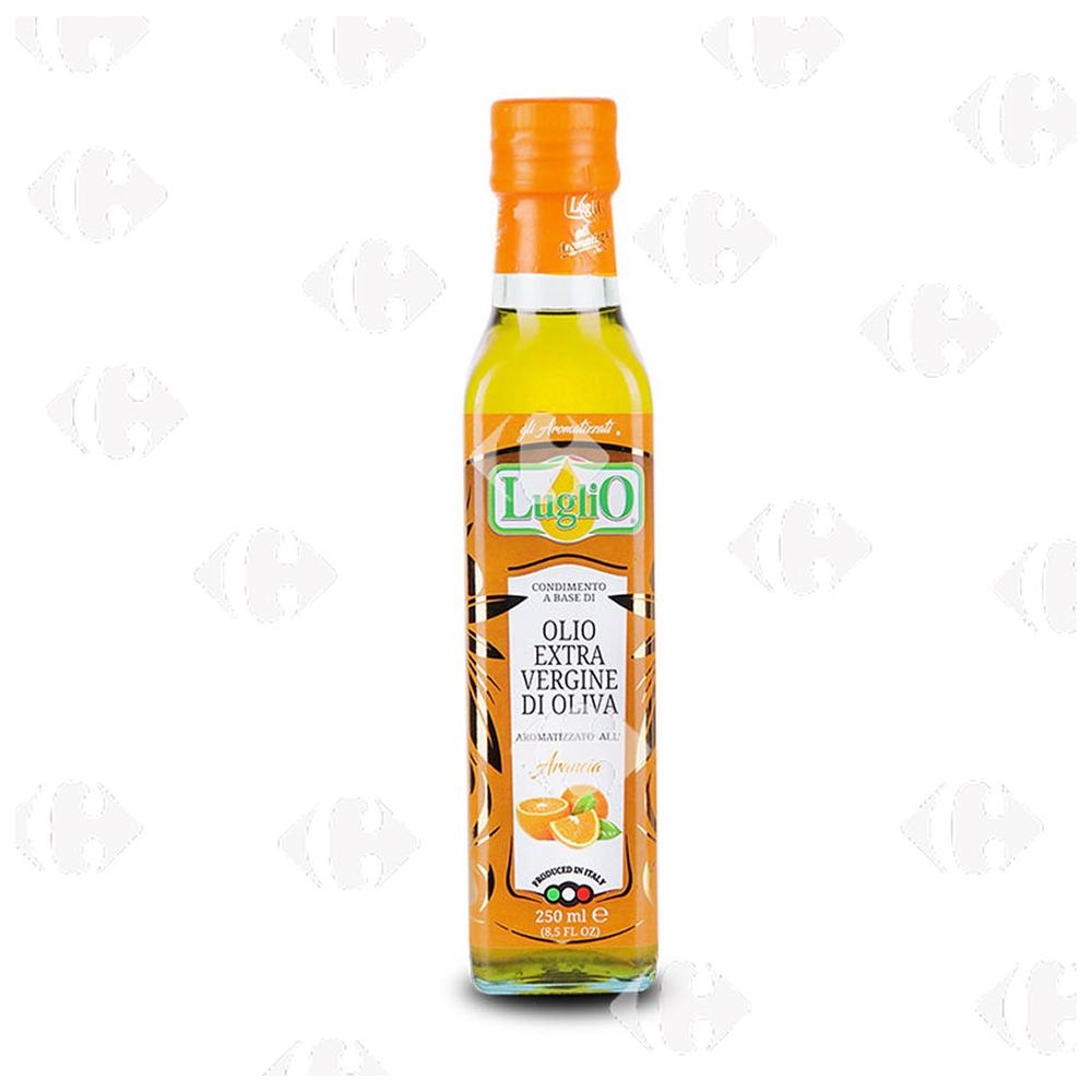 Huile d'Olive Extra Vierge Aromatisée Orange Luglio 250ml.