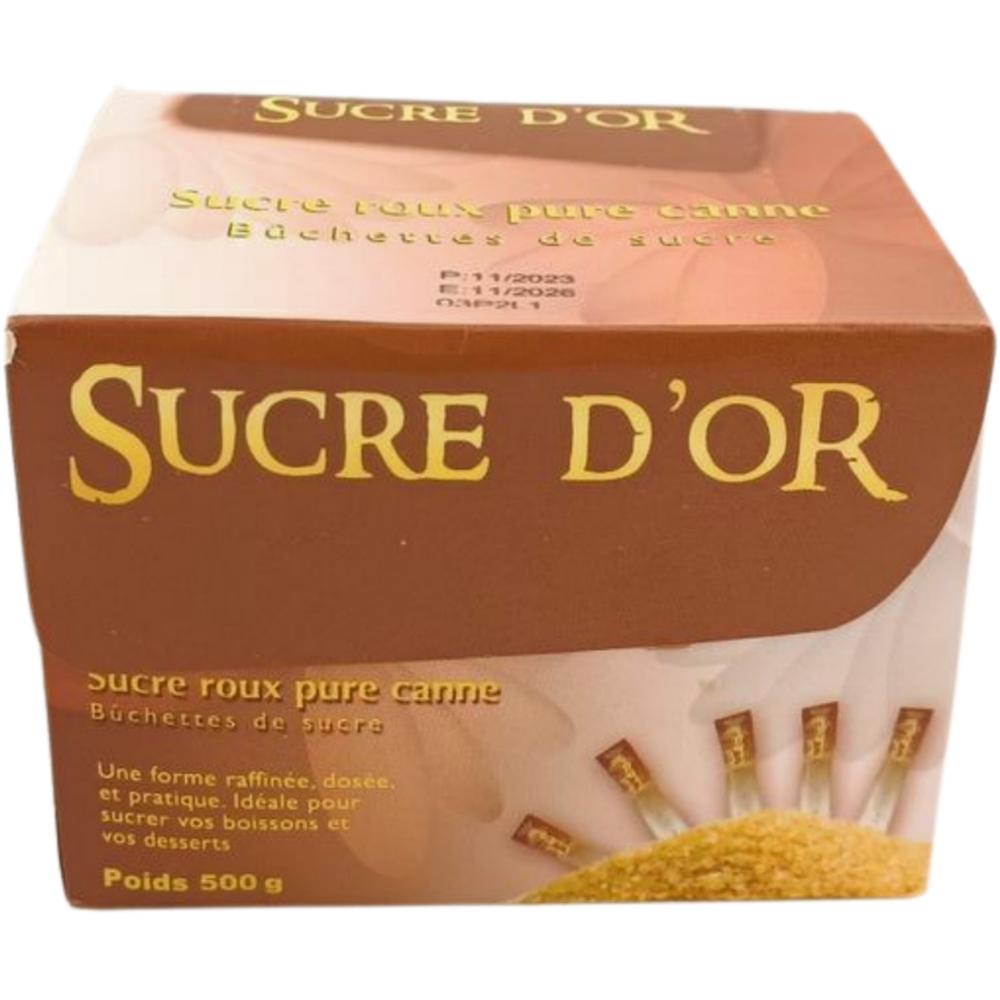 [227487] Bûchettes de Sucre Roux Pure Canne Sucre D'Or 500g