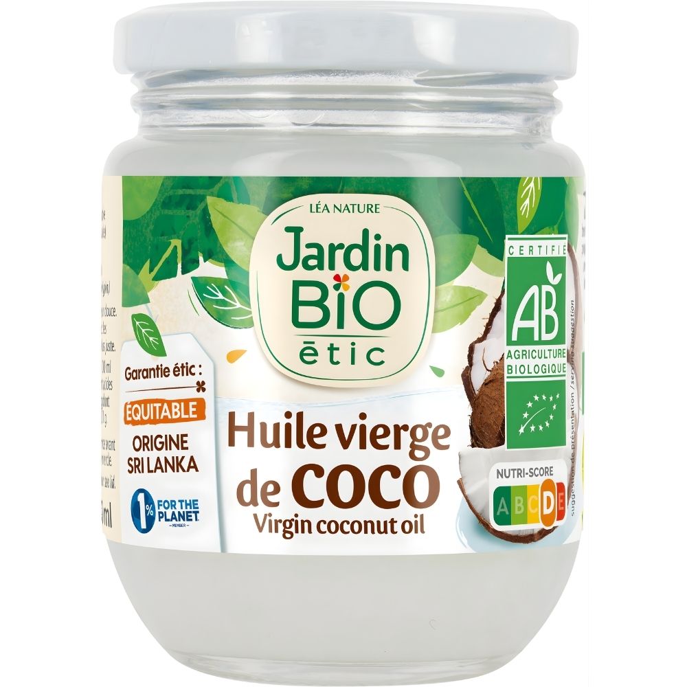 Huile de Coco Jardin Bio 200 ml.