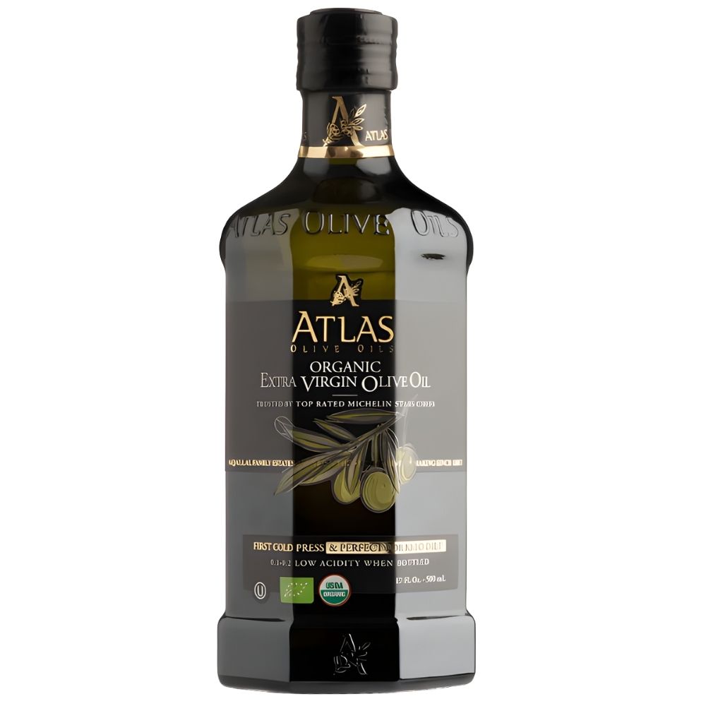 Huile d'Olive Extra Vierge Bio en Verre Atlas Olive 500ml
