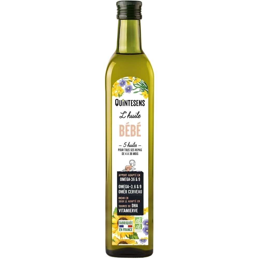 Mélange 5 Huiles Bébé Quintesens 250Ml