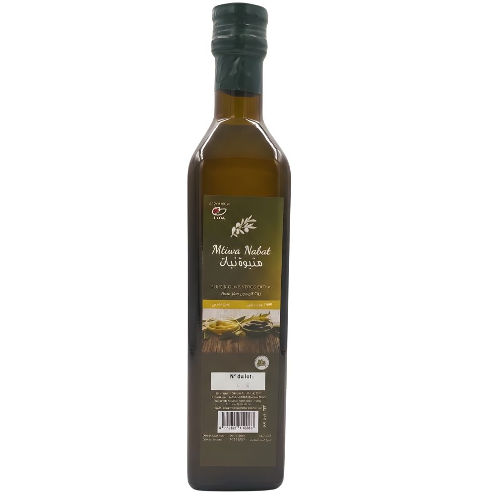 Huile d'Olive Vierge Mtiwa Nabate 500ml.