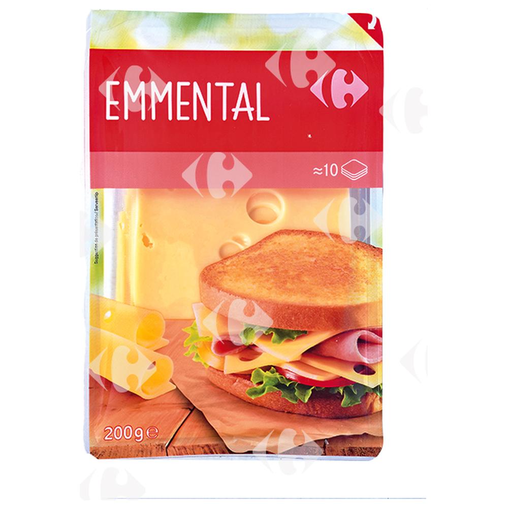 [188644] Emmental en tranches Carrefour 200g