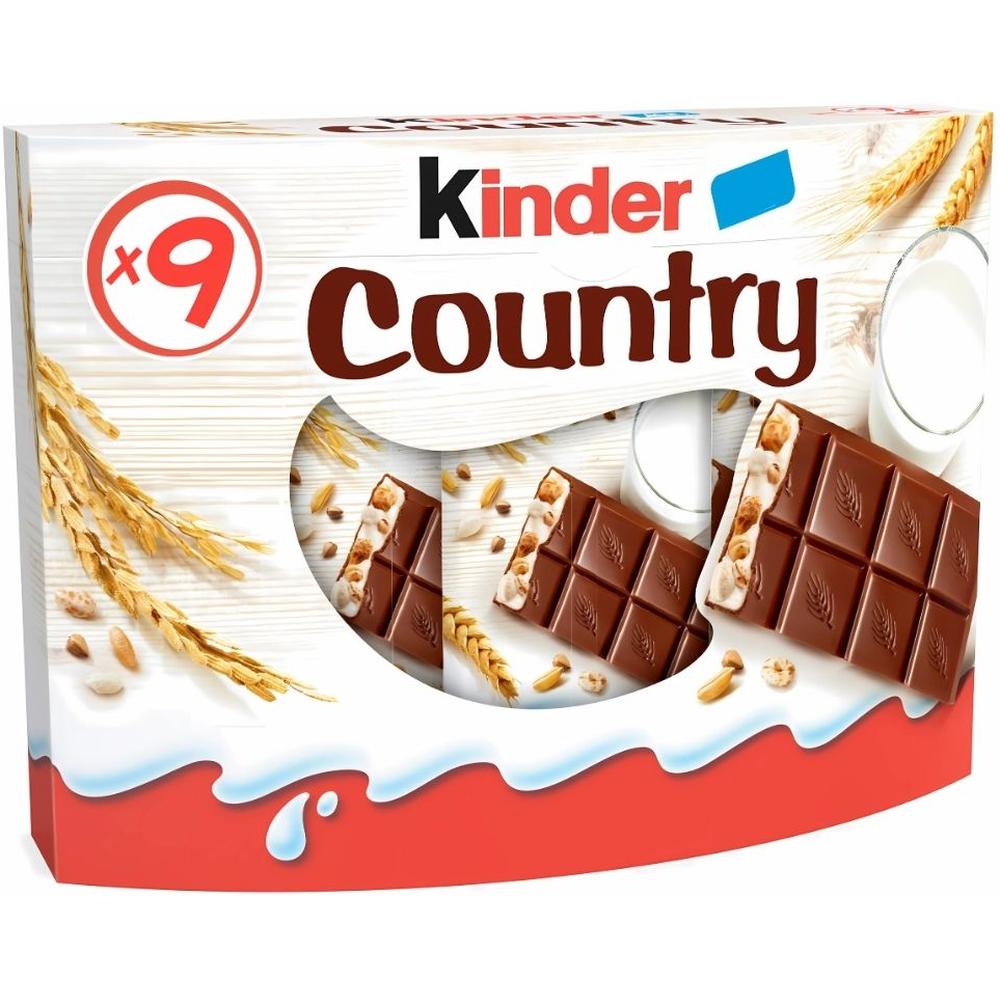 [732307] Pack Barre Choco Kinder Country 9x23g