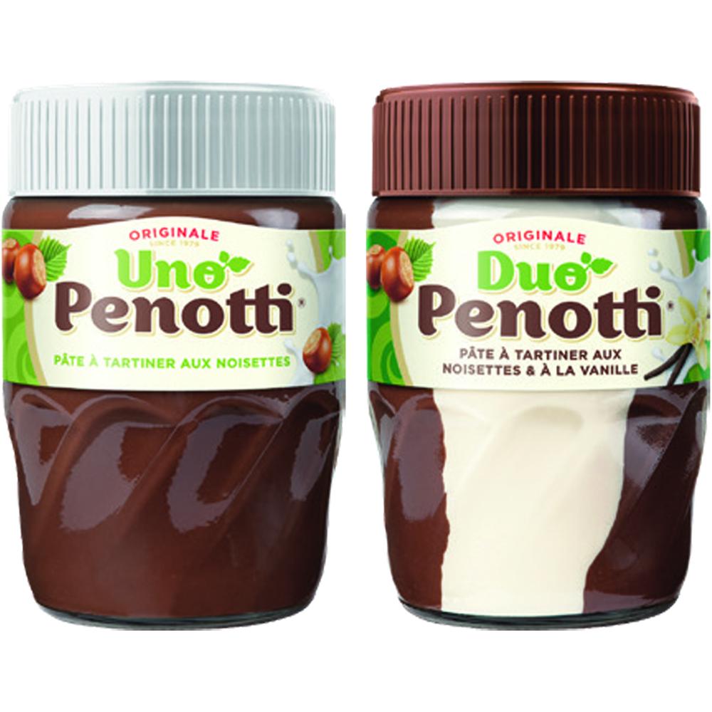 Lot de 2 Pâtes à Tartiner Mono + Duo Penotti 350g (2ème à -25%)