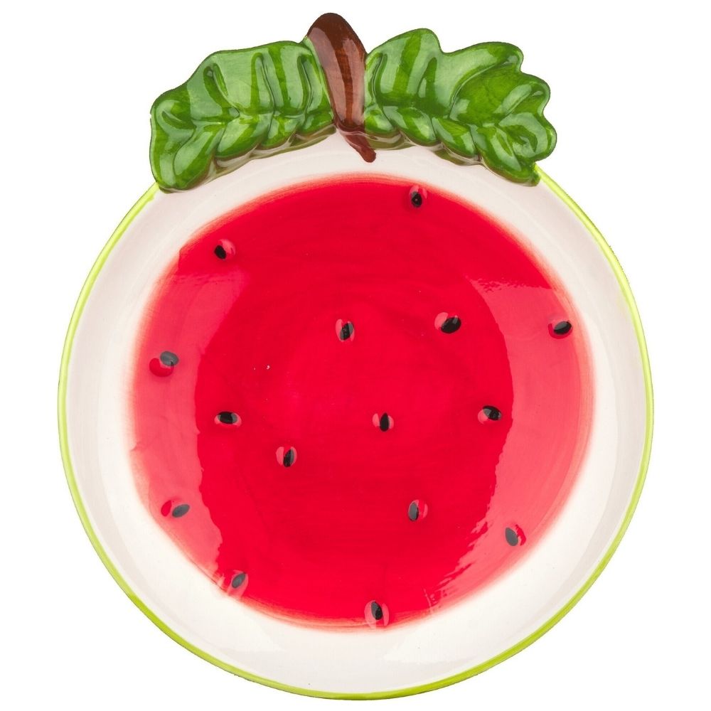 [730633] Assiette Petite Kasa en Porcelaine Forme Pastèque
