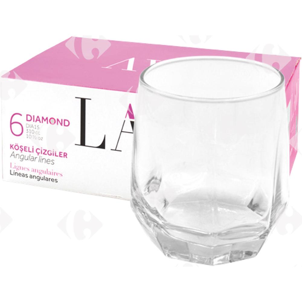 [370729] Verre à Eau FB LAV Diamond 15cl 310cc 6 unités
