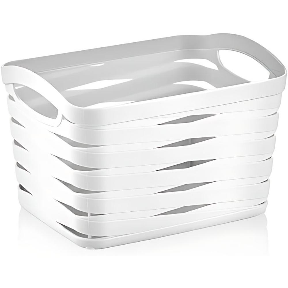 [609984] Panier en Plastique Multi-usage Bande Ucsan 26x20x17cm 6,6L