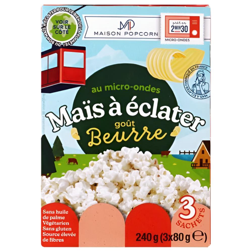[708844] Pack Pop corn Beurre Maison Popcorn 240g (3x80g)