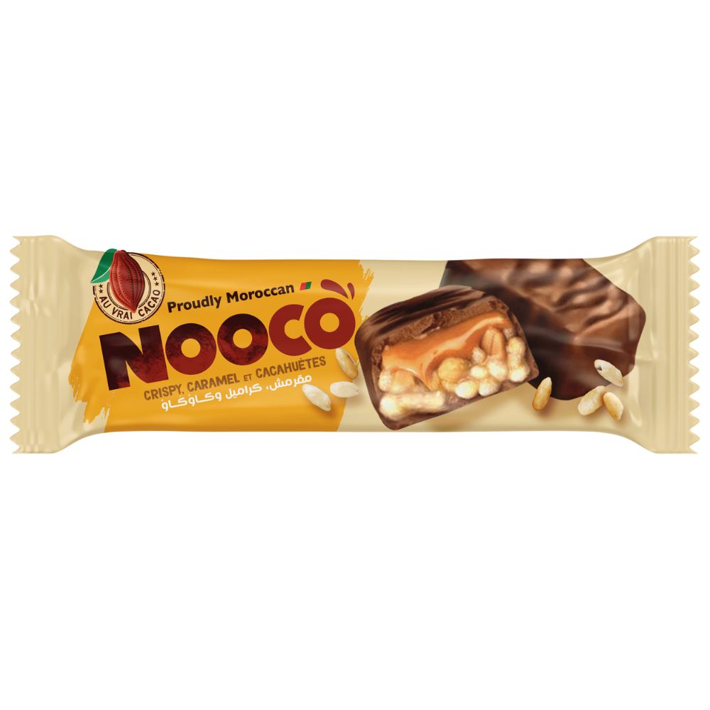 [733307] Barre Crispy Caramel Cacahuète Nooco 40 g