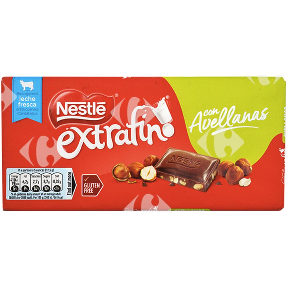 [665428] Tablette de Chocolat au Lait Noisette Extra Fine Nestlé 123g