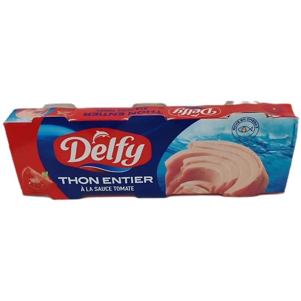[721409] Thon Entier à la Sauce Tomate Tripack Delfy 3x85g