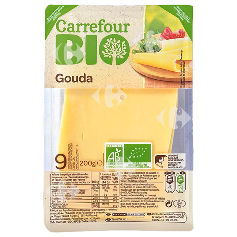 [531988] Gouda en tranches Carrefour Bio 200g