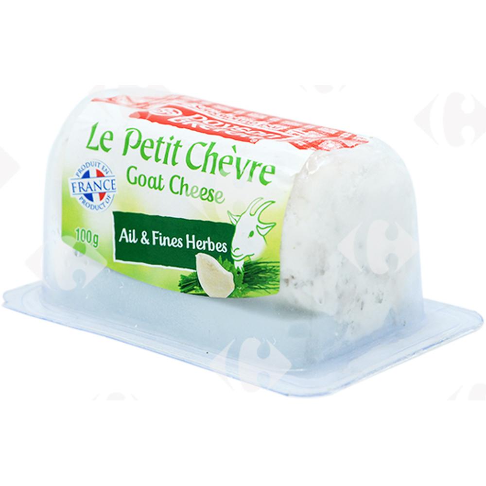 [661385] Bûchette de Chèvre Ail et Fines Herbes Paysan Breton 100g