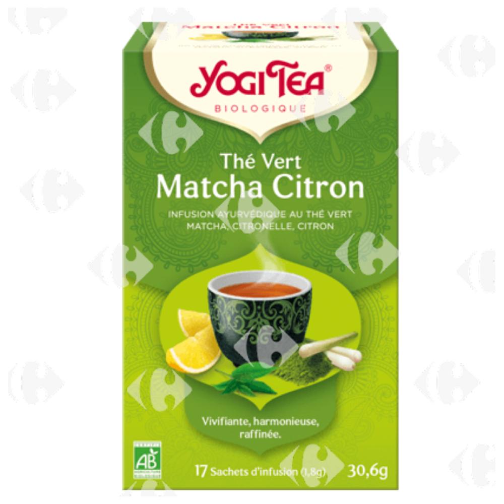 [696959] Infusion Thé Vert Citron Matcha Yogi Tea 17 sachets