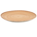 Assiette Plate Kasa en Porcelaine Orange Seia 27cm