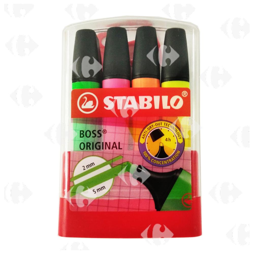 Surligneur Boss original Stabilo 4 unités