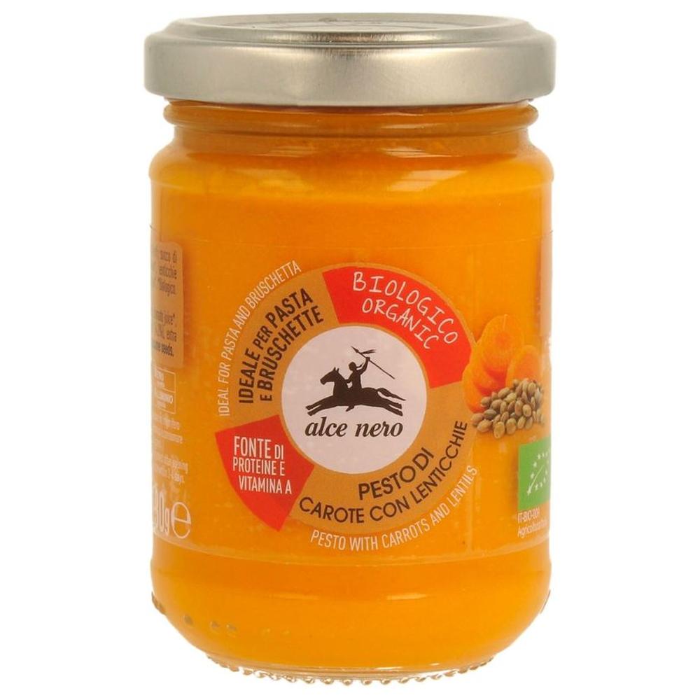 [726856] Pesto Carottes Lentilles Bio Alce Nero 130g