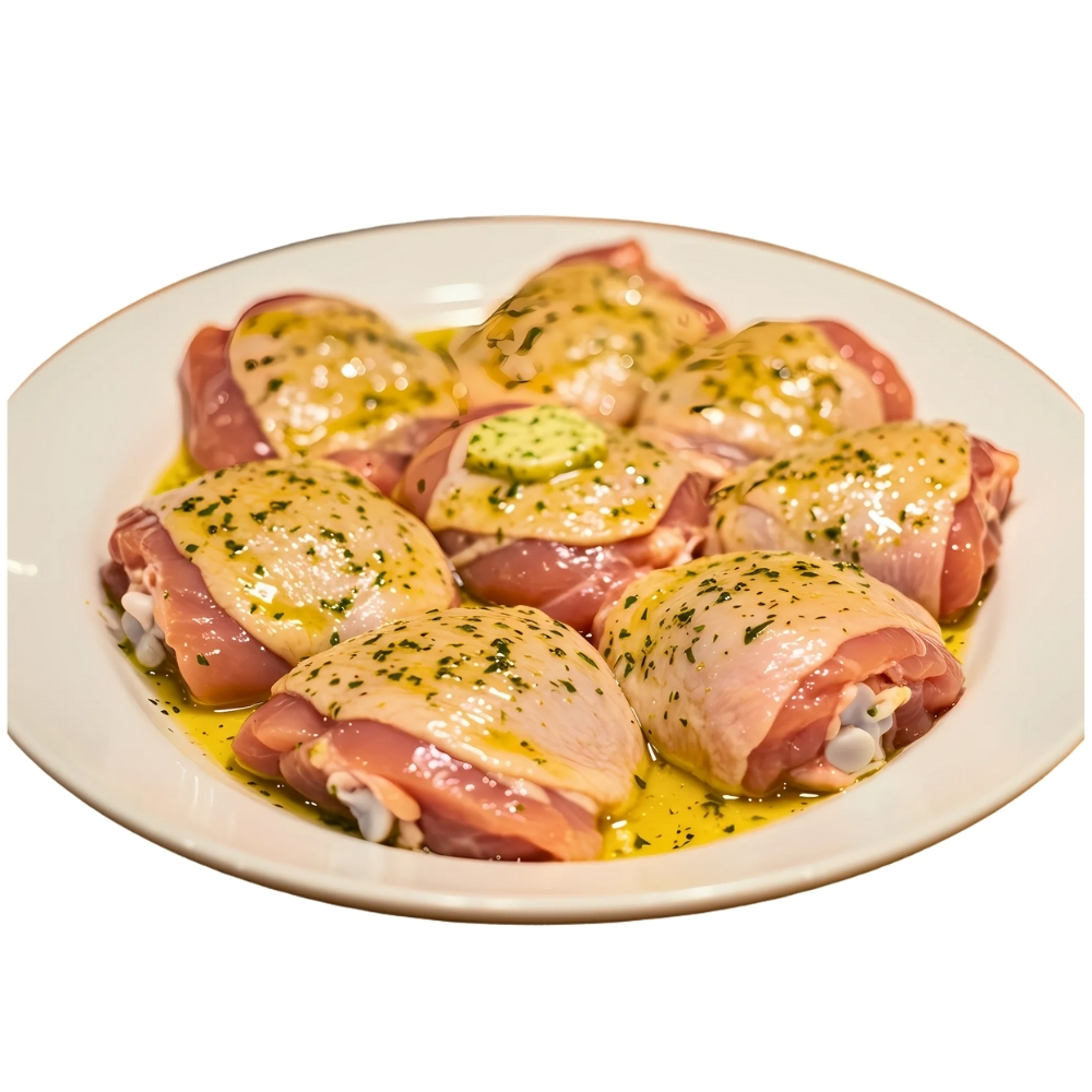 [64254] Hauts de Cuisse de Poulet Marinés Maître d'Hôtel 500g