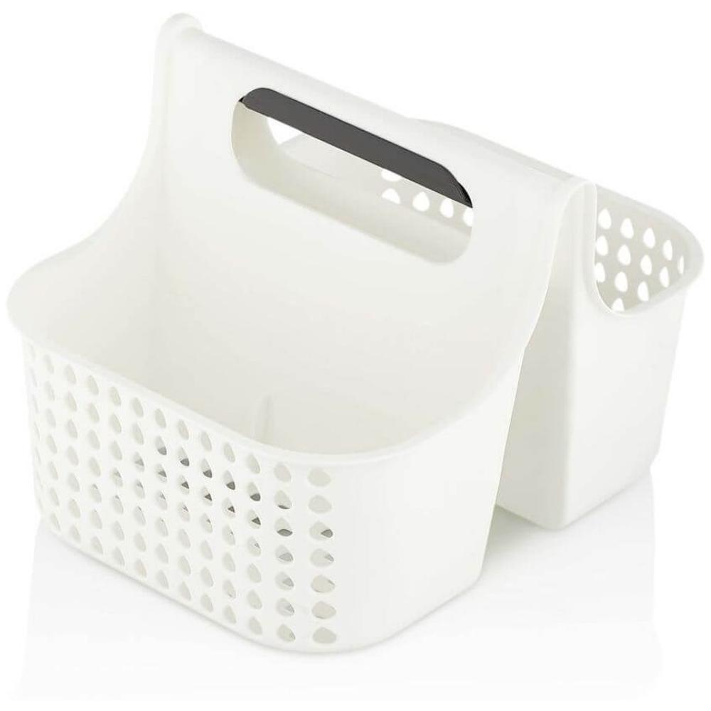 [680047] Panier Organisateur 2 en 1 en Plastique Anthracite Qlux