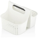 Panier Organisateur 2 en 1 en Plastique Anthracite Qlux