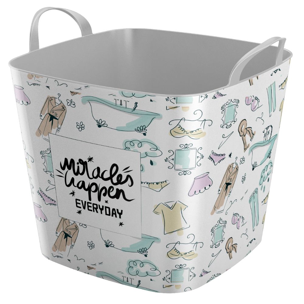 [712757] Panier à Linge Divers Motifs 25L 35x34x35cm