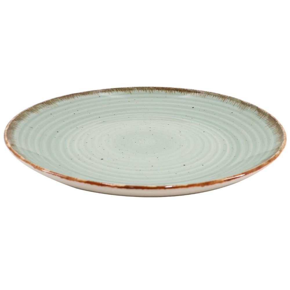 Assiette Dessert Kasa en Porcelaine Verte Seia 19cm