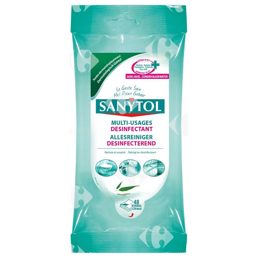 [421486] Lingettes Désinfectantes Multi-Usages Sanytol 48 unités