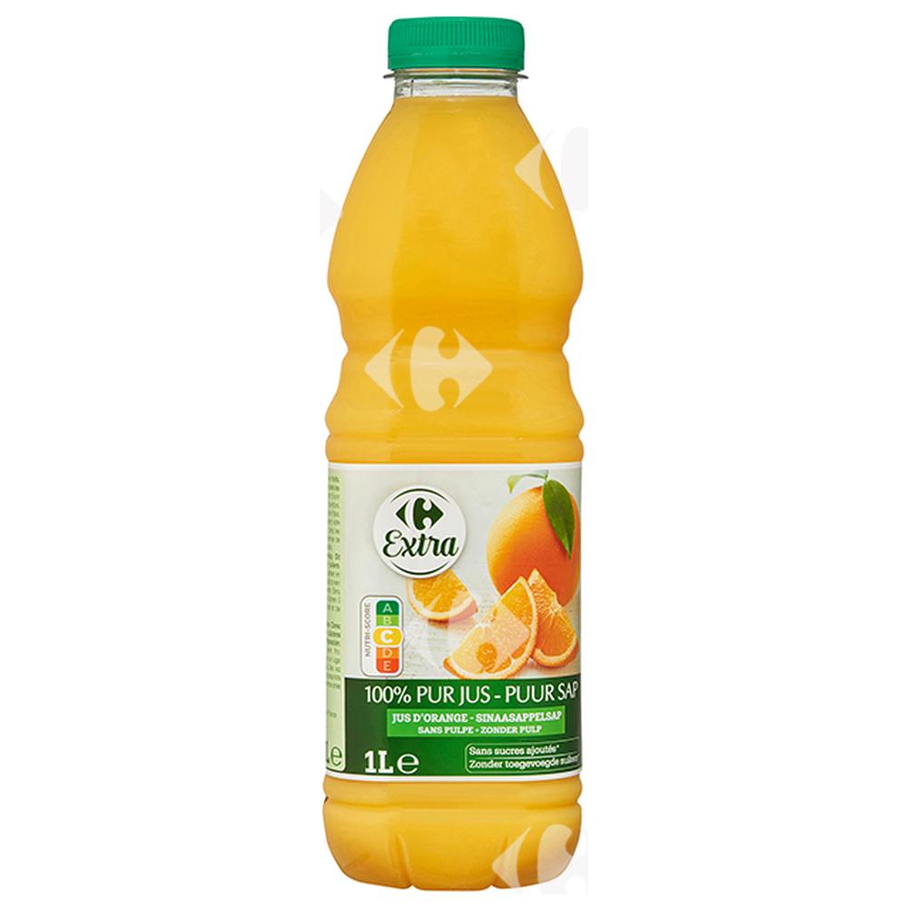 [643691] Pur Jus d'Orange Sans Pulpe Carrefour 1L