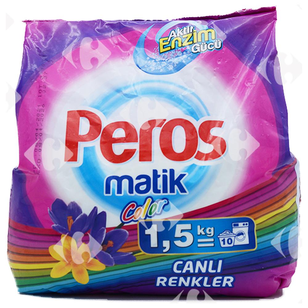 [661837] Détergent Lessive Poudre Machine Couleur Peros 1,5kg