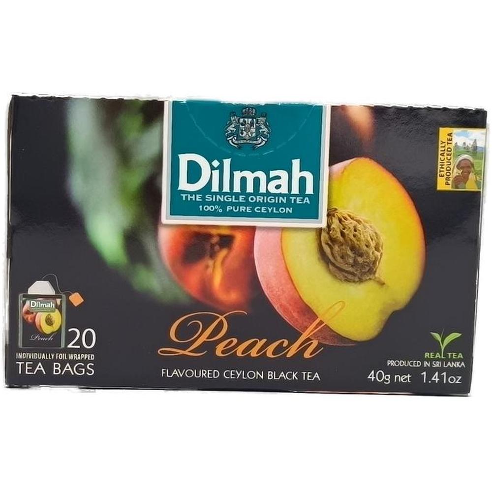 [689662] Thé Noir Pêche Dilmah 20 unités