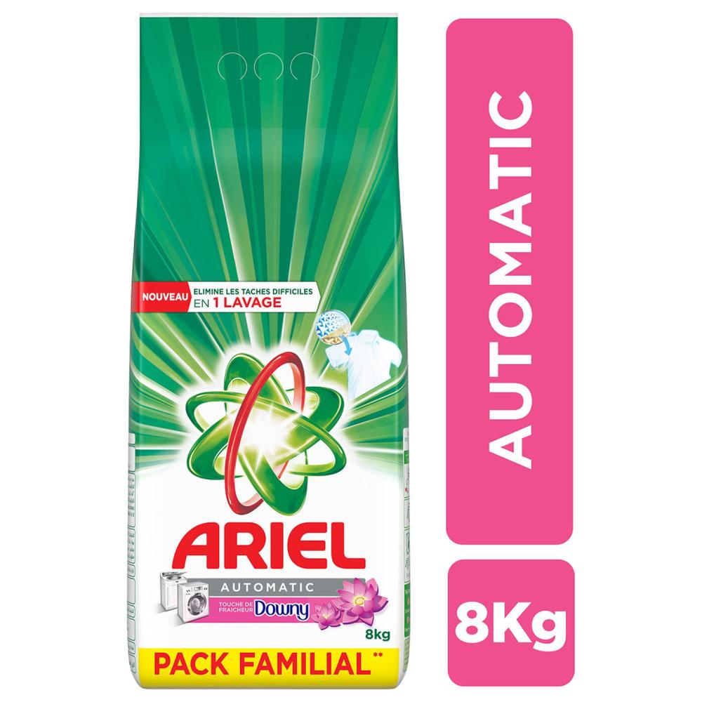 [560220] Détergent Lessive en poudre Automatique Fraicheur Downy Ariel 8Kg