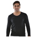 Pull Homme à Manches Longues Col V Noir - Taille L