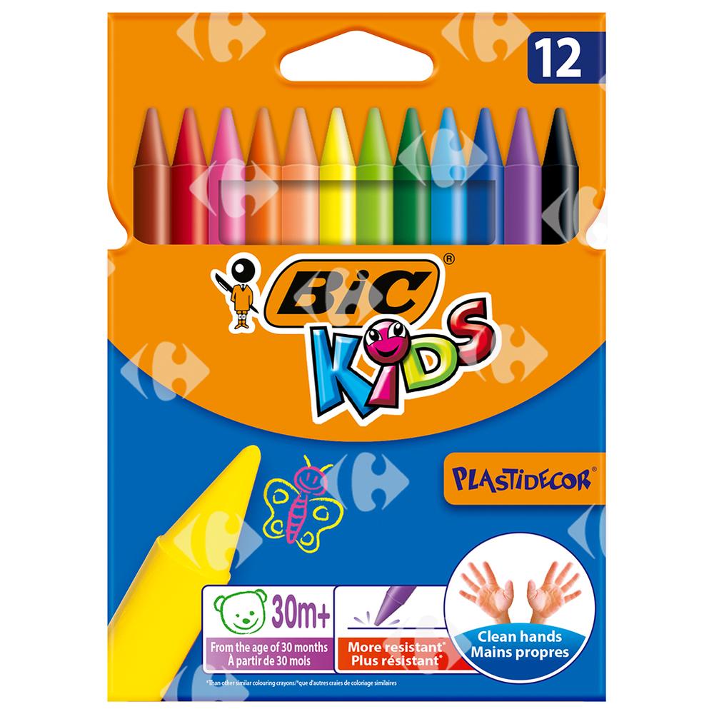 [56441] Crayons Plastidecor BIC 12 unités