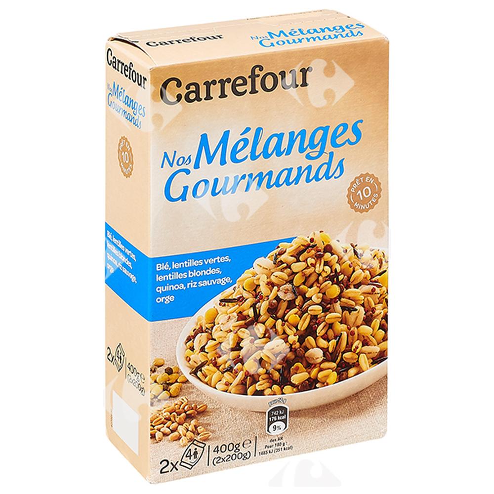[644145] Mélange de Céréales Blé Lentilles Quinoa Riz Orge Carrefour 2x200g