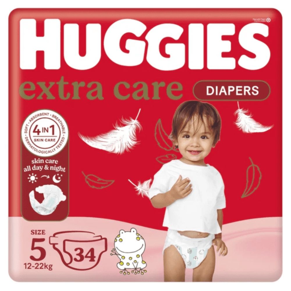 [706208] Couche Value Pack Extra Care Huggies Taille 6 – 34 Couches