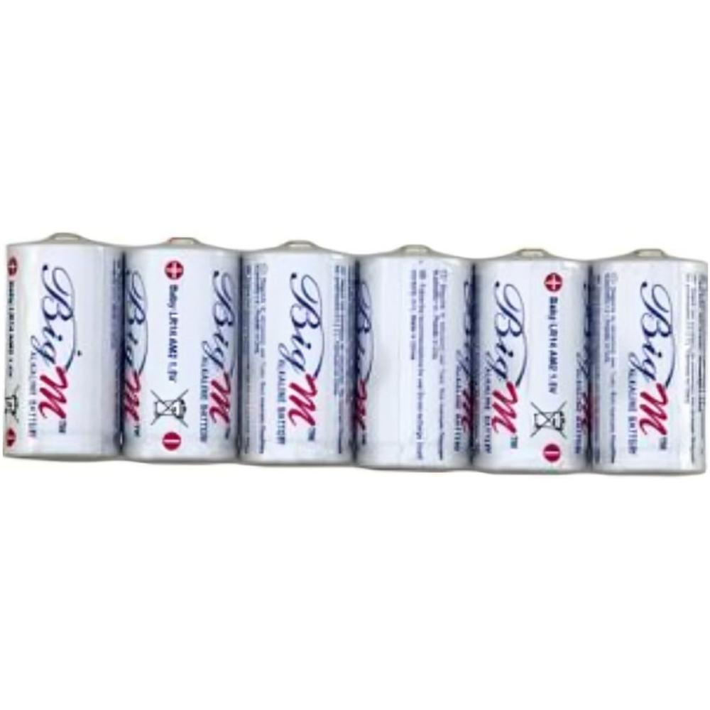 [645638] Lot de 6 Piles Lr14/Am2 Baby Big M 1,5V.