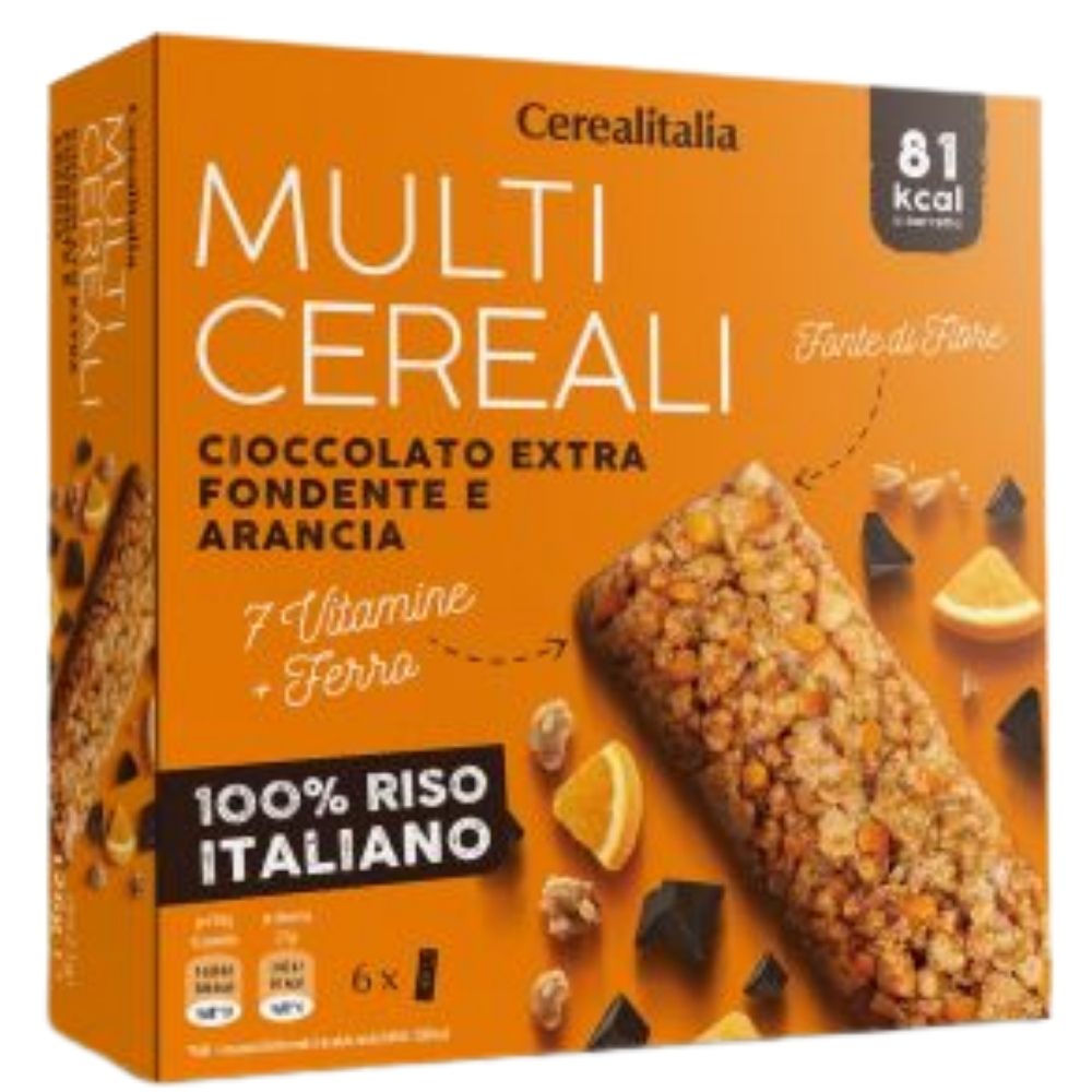 [736758] Barre Multicéréale Choco Orange Cerealitalia 126 g