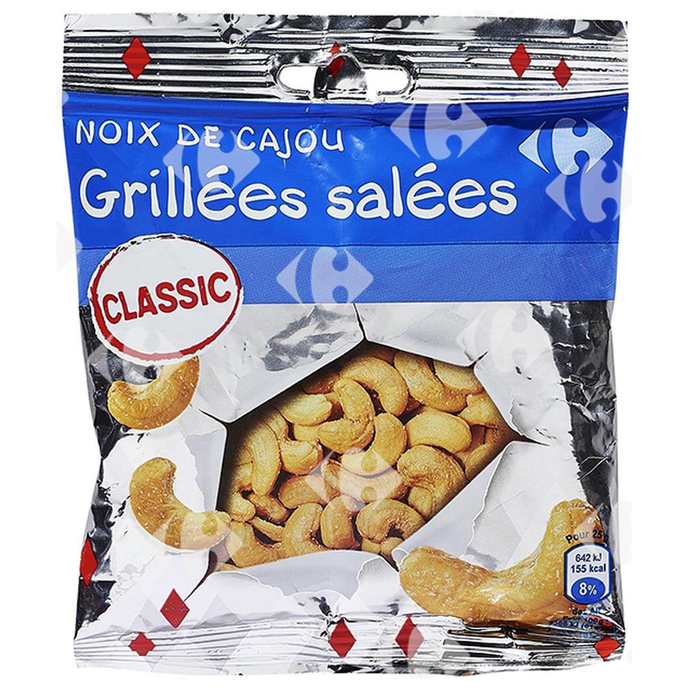 [527897] Noix de Cajou Salées Carrefour 125g