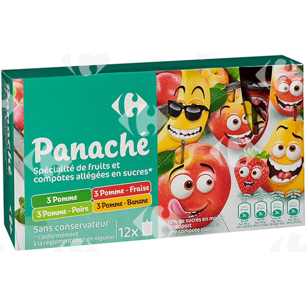 [656595] Compotes Assortiment Carrefour 12x90g